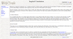 Desktop Screenshot of inspiredconstitution.org
